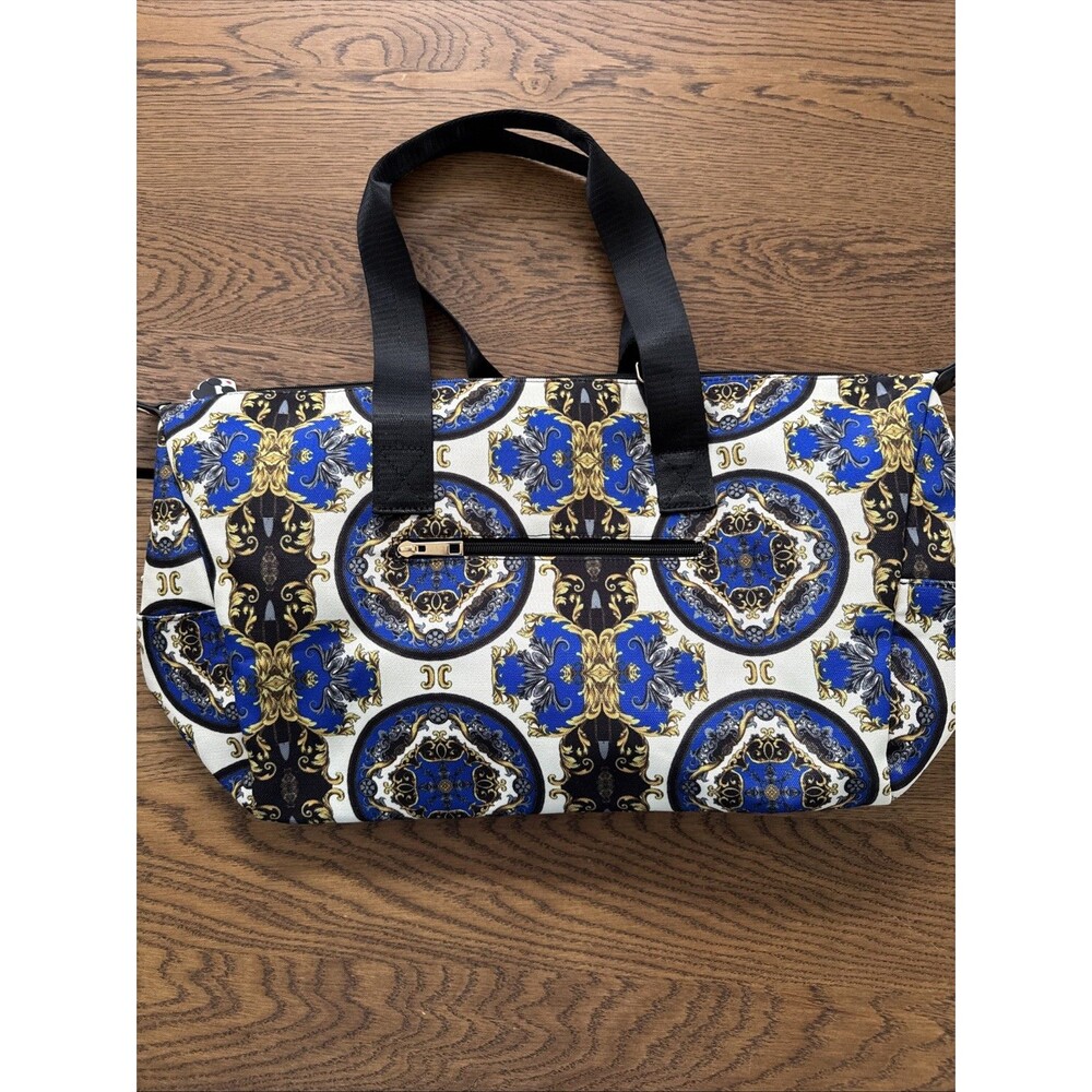 Alice + Olivia Regal Romance Sapphire Duffel Tote Bag Bendet